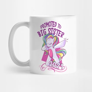 Unicorn  Big Sister 2021 announcing pregnancy Mug